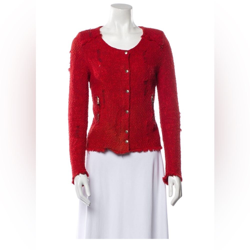 Iro tweed red jacket size 1 xs -s